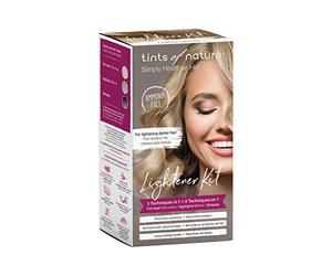 Tints of Nature 3 in 1 Lightener Kit | A Natural, Healthier Way For Home Hair Highlights and Brightening | Vegan-Friendly and Cruelty-Free Permanent and Semi-Permanent Hair Dye Brightening Kit