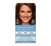 Tints of Nature 5N Marrón claro natural, Tinte permanente de cabello, apto para veganos, 95% natural, sin amoníaco, parabenos ni propilenglicol, 1 paquete
