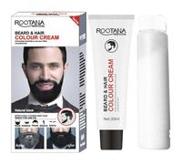 Tintura de barba y bigote para hombre, 60 ml, champú para tinte negro, marrón, manta de pelo blanco natural para un resultado más grueso semanas, fácil aplicación,rutina, eventos, retoques rápidos"