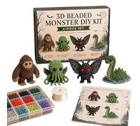 Tiny 3D Beaded Animal DIY Kit, Animal Beading Kit, With Colorful Beads And Instructions, 4 Cute Designs, For Adults Beginners, Bead Embroidery Kits, Ideal Present For Craft Lovers