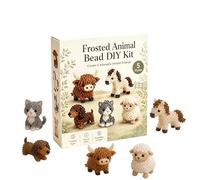 Tiny 3D Beaded Animal Kit, Handmade Bird & Animal Beading DIY Kit, Creative Bead Animals Making Kits for Beginners Adults Craft Lovers