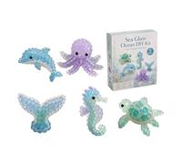 Tiny 3D DIY Bead Animals Kit - Present For Adults & Beginners, Handmade Beadwork Set With Instructions, Bead Embroidery Kits, Creative Arts & Crafts Gift For Craft Lovers (Sea Friend)
