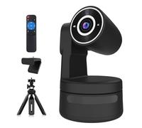 Tiny 4K PTZ Webcam HDR Sensor de ½.8 pulgadas, control de gestos de seguimiento automático, pastilla integrada, compatible con salida de audio y video USB, cámara web PTZ para reuniones en línea