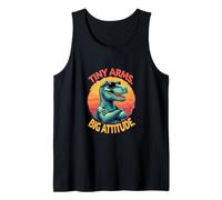 Tiny Arms Big Attitude - Divertido Ambiente T Rex Camiseta sin Mangas