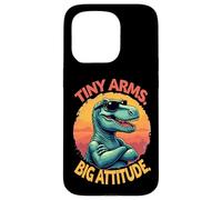 Tiny Arms Big Attitude - Divertido Ambiente T Rex Carcasa para iPhone 15 Pro