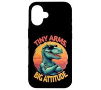 Tiny Arms Big Attitude - Divertido Ambiente T Rex Carcasa para iPhone 16