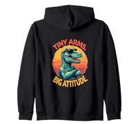 Tiny Arms Big Attitude - Divertido Ambiente T Rex Sudadera con Capucha