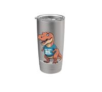 Tiny Arms Big Dreams T-Rex Divertido Motivacional Dinosaurio Amor Vaso térmico de acero inoxidable de doble pared