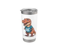 Tiny Arms Big Dreams T-Rex Divertido Motivacional Dinosaurio Amor Vaso térmico de acero inoxidable de doble pared