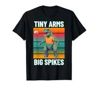 Tiny Arms Big Spikes Funny T-Rex Jugador de Voleibol Humor Camiseta