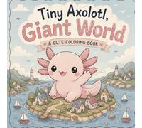 Tiny Axolotl, Giant World: A Cute Kawaii Coloring Book Filled with Big Adventures, Tiny Surprises & Fun Size-Twist Scenes (Axolotl Adventures)