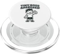 Tiny Boss Approved - Divertido gráfico humorístico para niños pequeños PopSockets PopGrip para MagSafe