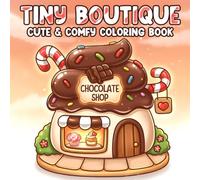 Tiny Boutique: Serene Little Nook Coloring Pages featuring Cozy Shop Interiors and Simple Aesthetic Merchant Decor for All Ages