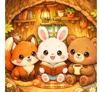 Tiny Cozy Animal Worlds: A Kawaii Coloring Book with Easy to Detailed Pages