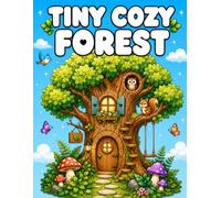 Tiny Cozy Forest: A Relaxing Coloring Book Filled with Whimsical Forest Scenes, Cozy Tiny Worlds, and Charming Nature Moments for Adults and Teens