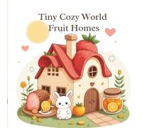 Tiny Cozy World - Fruit Homes: Cute Fruit Houses Filled with Animals Relaxing Line Art Coloring Book for Adults & Teens (Tiny Worlds to Color)
