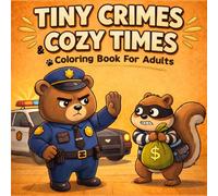 Tiny Crimes & Cozy Times Coloring Book for Adults: Easy & Clear Designs for Stress Relief - Funny Animal Scenes with Playful Trouble Moments