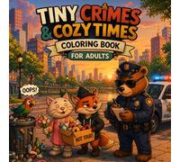 Tiny Crimes & Cozy Times: Cute and Funny Animal Mischief Coloring Book for Adults
