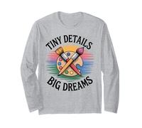 Tiny Details Paleta de Pintor Big Dreams Art Teacher Manga Larga