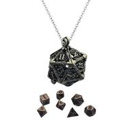 Tiny Dice Necklace - Metal Pendant Charm, Lightweight Decorative Jewelry, Everyday Wear Accessory | Weddings Role Play Styling Usage, Fashion Statement Gift Option Versatile Modern Design Durable