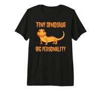Tiny Dinosaur Big Personality Cute Bearded Dragon Camiseta Premium