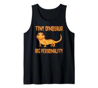 Tiny Dinosaur Big Personality Cute Bearded Dragon Camiseta sin Mangas