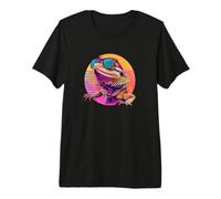 Tiny Dinosaur Retro Vintage Bearded Dragon Lover Camiseta Premium