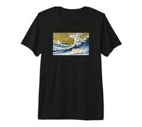 Tiny Dinosaur Retro Vintage Surfing Bearded Dragon Lover Camiseta Premium
