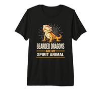 Tiny Dinosaur Spirit Animal Bearded Dragon Lover Camiseta Premium