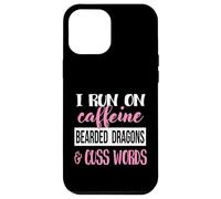 Tiny Dinosaur Womens Run On Caffiene Bearded Dragon Lover Carcasa para iPhone 12 Pro Max