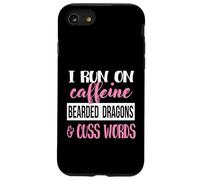 Tiny Dinosaur Womens Run On Caffiene Bearded Dragon Lover Carcasa para iPhone SE (2020) / 7 / 8