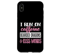 Tiny Dinosaur Womens Run On Caffiene Bearded Dragon Lover Carcasa para iPhone XS Max