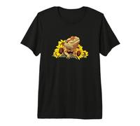 Tiny Dinosaur Womens Sunflower Bearded Dragon Lover Camiseta Premium