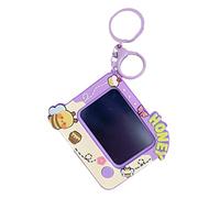 Tiny Doodle Board - Matter de abeja, tableta de escritura borrada, mini almohadilla de bocetos | Divertido colgante de juego de viaje, clip de llavero de mochila para pintar
