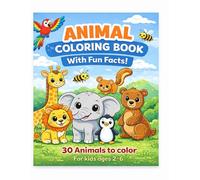Tiny Explorers: Animals Facts & Coloring Fun: Color 30 animals and learn fun facts as you go. For kids aged 2-6