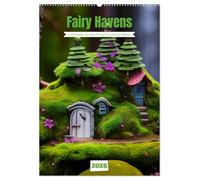 Tiny Fairy Havens (Wall Calendar 2026 DIN A2 portrait), CALVENDO 12 Month Wall Calendar: A Whimsical Journey through Enchanted Abodes