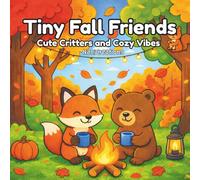 Tiny Fall Friends: Cute Critters, Cozy Vibes. (Tiny Friends Coloring Book Series)