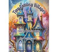 Tiny Fantasy Villages: A Relaxing Coloring Book for Adults with Magical Villages, Cozy Houses, and Enchanting Worlds