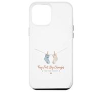 Tiny Feet Big Changes Babysocken-Design Carcasa para iPhone 12 Pro MAX