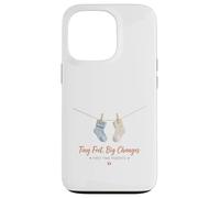 Tiny Feet Big Changes Babysocken-Design Carcasa para iPhone 13 Pro