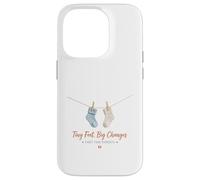 Tiny Feet Big Changes Babysocken-Design Carcasa para iPhone 14 Pro