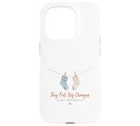 Tiny Feet Big Changes Babysocken-Design Carcasa para iPhone 15 Pro