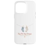 Tiny Feet Big Changes Babysocken-Design Carcasa para iPhone 15 Pro MAX