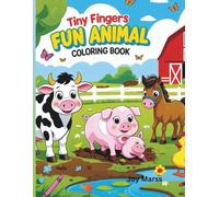 Tiny fingers fun animal colouring book: Easy for pre-school and kindergarten