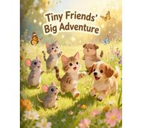 Tiny Friends' Big Adventure: Cute coloring book for kids and teens with kittens and puppies