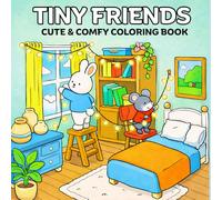 Tiny Friends Coloring Book: Relaxing Animal Moments for Teens and Adults to Color