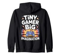 Tiny Gamer Big Dreamer Pixel Style Sudadera con Capucha