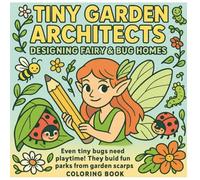 Tiny Garden Architects: Designing Fairy & Bug Homes: A Fun & Educational Coloring Book About Fairies and Bugs For Kids