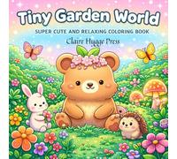 Tiny Garden World: Super Cute and Relaxing Coloring Book