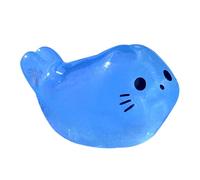 Tiny Glow in The Dark Seal Figures - Animales de resina en miniatura para casa de, acuario y favores de fiesta | Adorable Stress Seal Toys for Kids & Adults | Figuras lindas de animales b